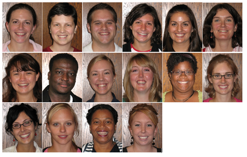 Cohort photo of 2007-2008 LEND trainees' headshots in rows and columns.
