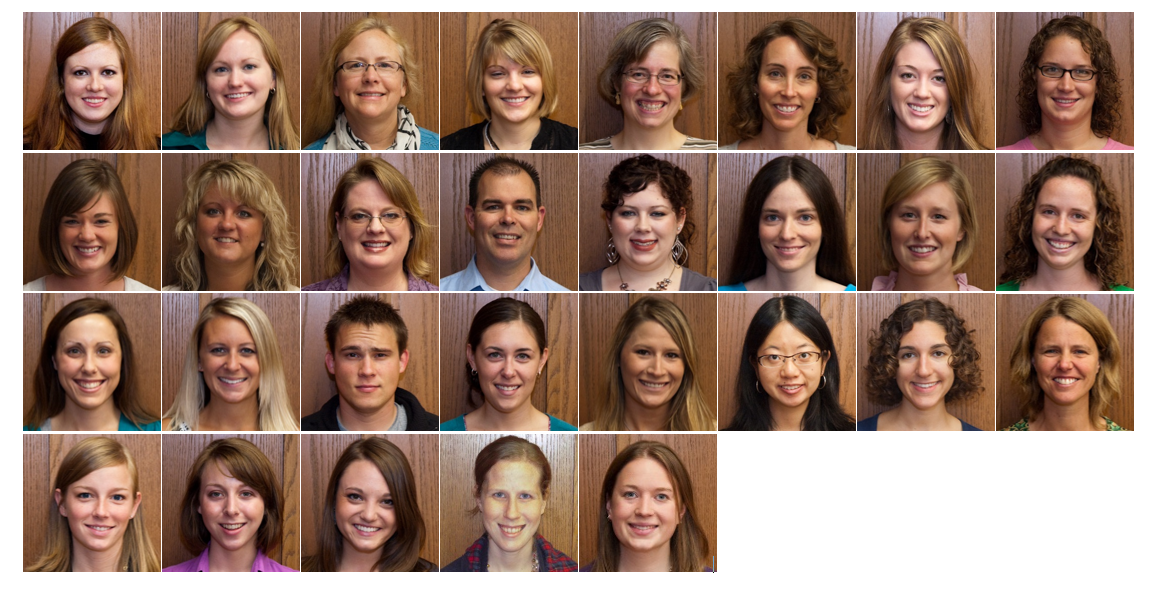 Cohort photo of 2009-2010 LEND trainees' headshots in rows and columns.