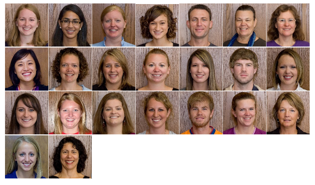 Cohort photo of 2010-2011 LEND trainees' headshots in rows and columns.