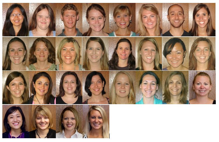Cohort photo of 2011-2012 LEND trainees' headshots in rows and columns.