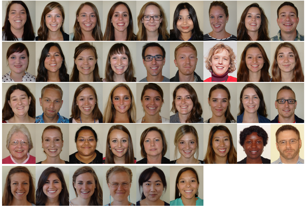 Cohort photo of 2015-2016 LEND trainees' headshots in rows and columns.