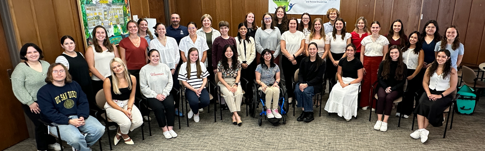 LEND trainees from the 2025-26 cohort. Row of trainees seated with trainees standing behind them.